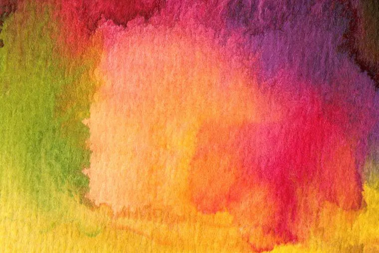 Bright colors blend together