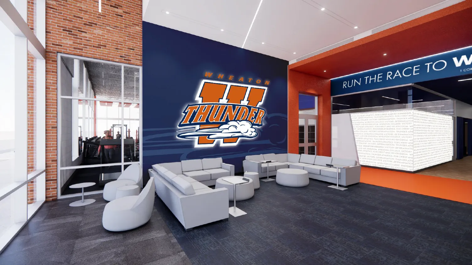 Athletics Lobby Rendering