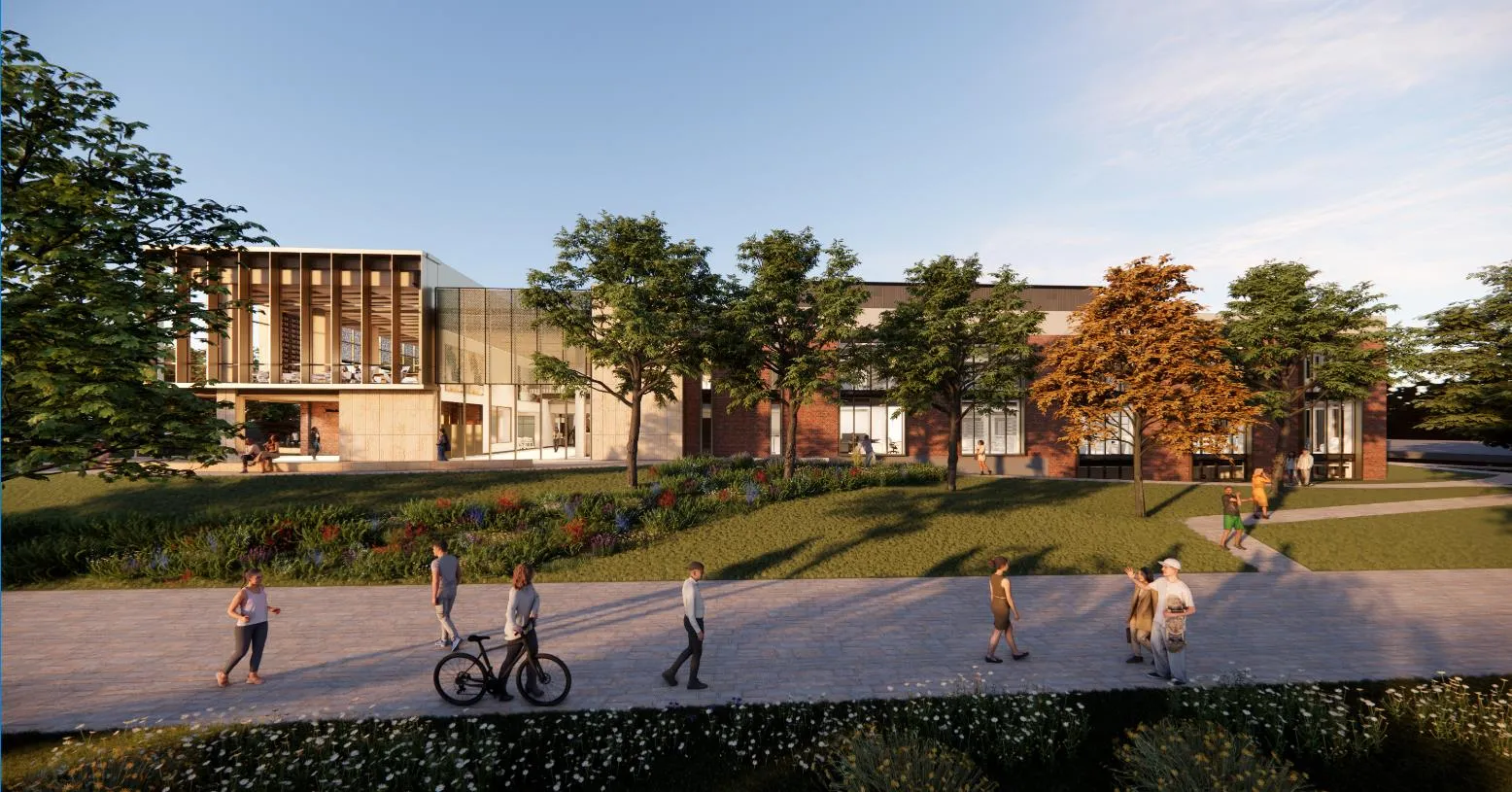 Library Exterior Rendering East