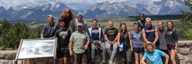 Wheaton College Earth and Environmental Science Students at Grand Teton National Park