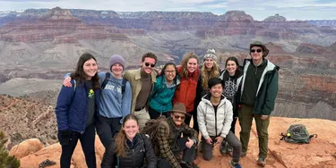 Wheaton College Geology Students at the Grand Canyon 2024