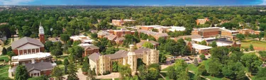 Aerial Shot of Wheaton College