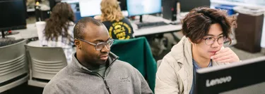 Wheaton Students in Computer Lab