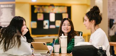 Students studying together