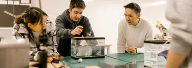 Engineering Students in lab