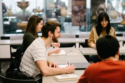 Wheaton College Biblical and Theological Studies Students in Classroom