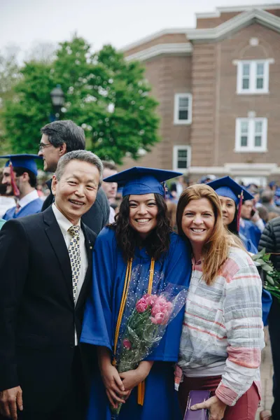 Wheaton College IL Graduate with Parents