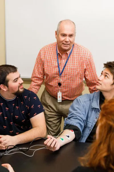 Brian Hunt with Students