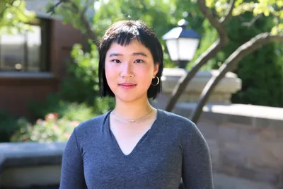 Student smiling