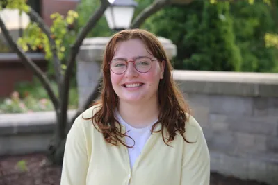 Student smiling