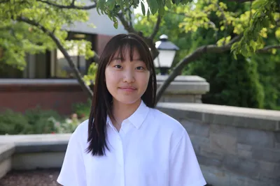 Student smiling