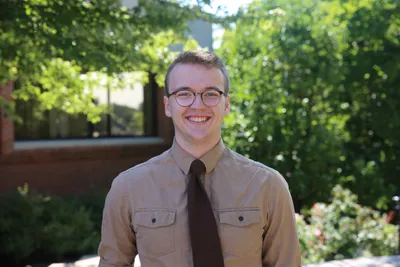 Student smiling