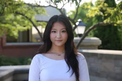 Student smiling