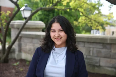 Student smiling