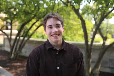 Student smiling
