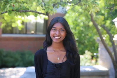 Student smiling