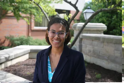 Student smiling