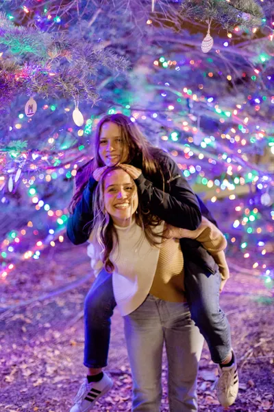 Wheaton Students at Christmas Tree Lighting