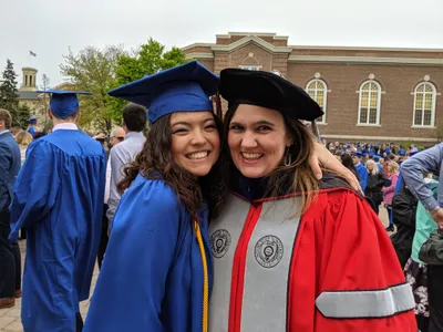 Rebecca Sietman with Piper Curda