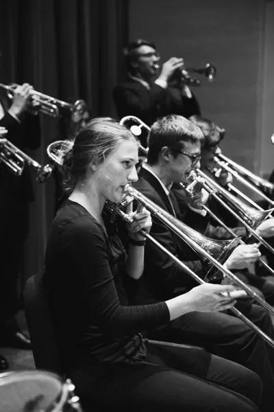 Jazz Ensemble Trombone b&W