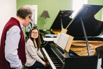 Piano student with Conservatory Professor