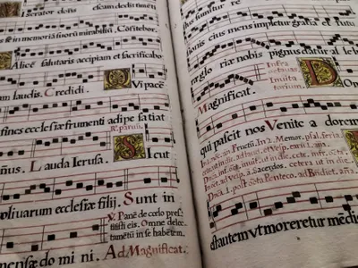 Medieval Music Score
