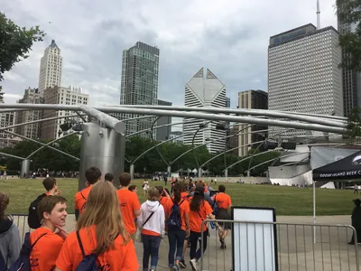Summer Music Campers at Millennium park