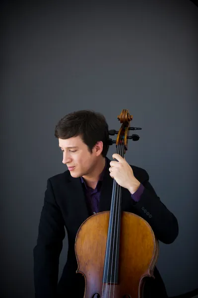 Leonardo Altino holding Cello