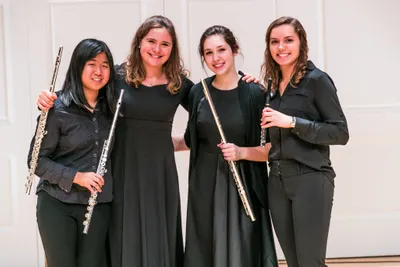 4 flutes, symphonic band