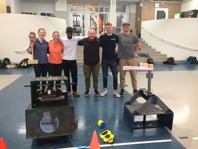 Wheaton College IL Engineering Students with Projects
