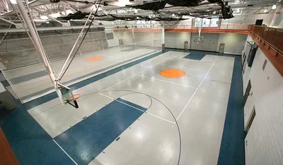 Indoor basketball court