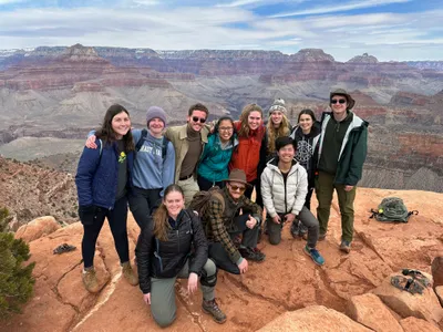 Wheaton College Geology Students at the Grand Canyon 2024