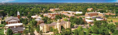 Wheaton College Campus Aerial Shot