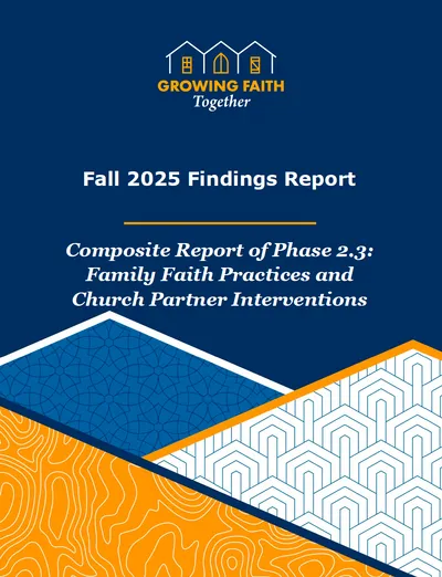 report cover for the fall 2025 findings report