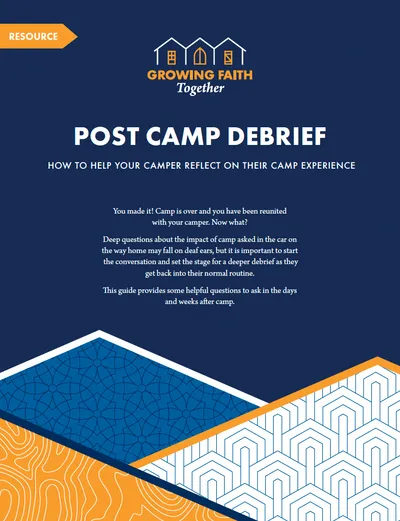 cover of post camp debrief report