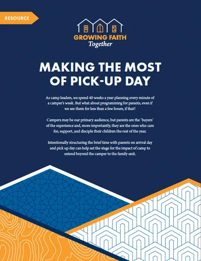 cover of pick-up day resource