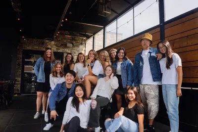 Optimized photo students posed