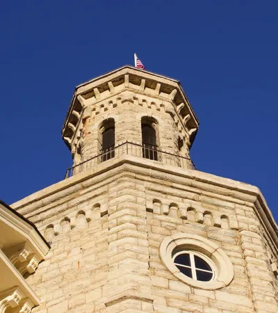 Blanchard Tower with Blue Skies