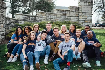 Wheaton College Students Wearing Wheaton Swag