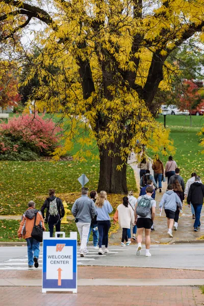 Connection Guests Walking on Campus