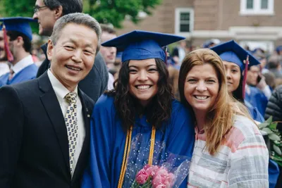 Wheaton College IL Graduate with Parents