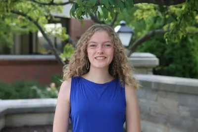 Student smiling