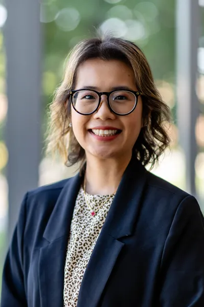 Woman smiling