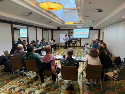 Conference meeting with screen