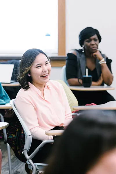A group of students in a class