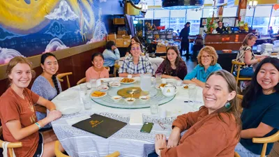 TESOL Students Enjoying a meal together