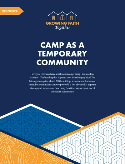 cover of Camp as a Temporary Community