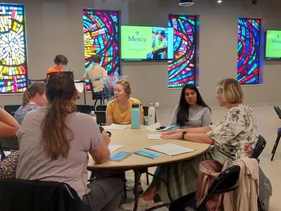 group discussion during workshop