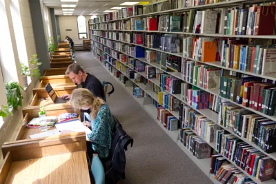 Wheaton College Library interior