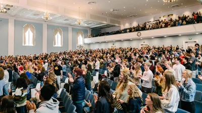 Wheaton Students in Chapel - Spring 2022